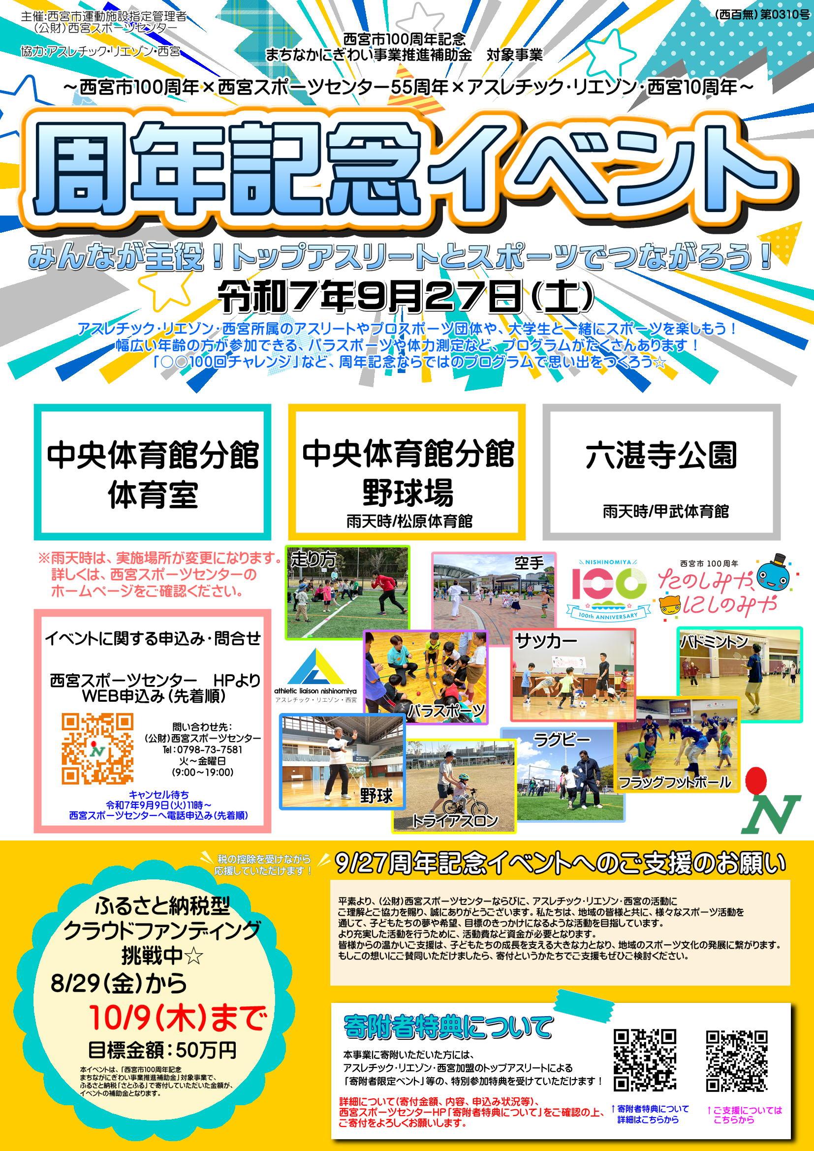 周年記念イベントについて